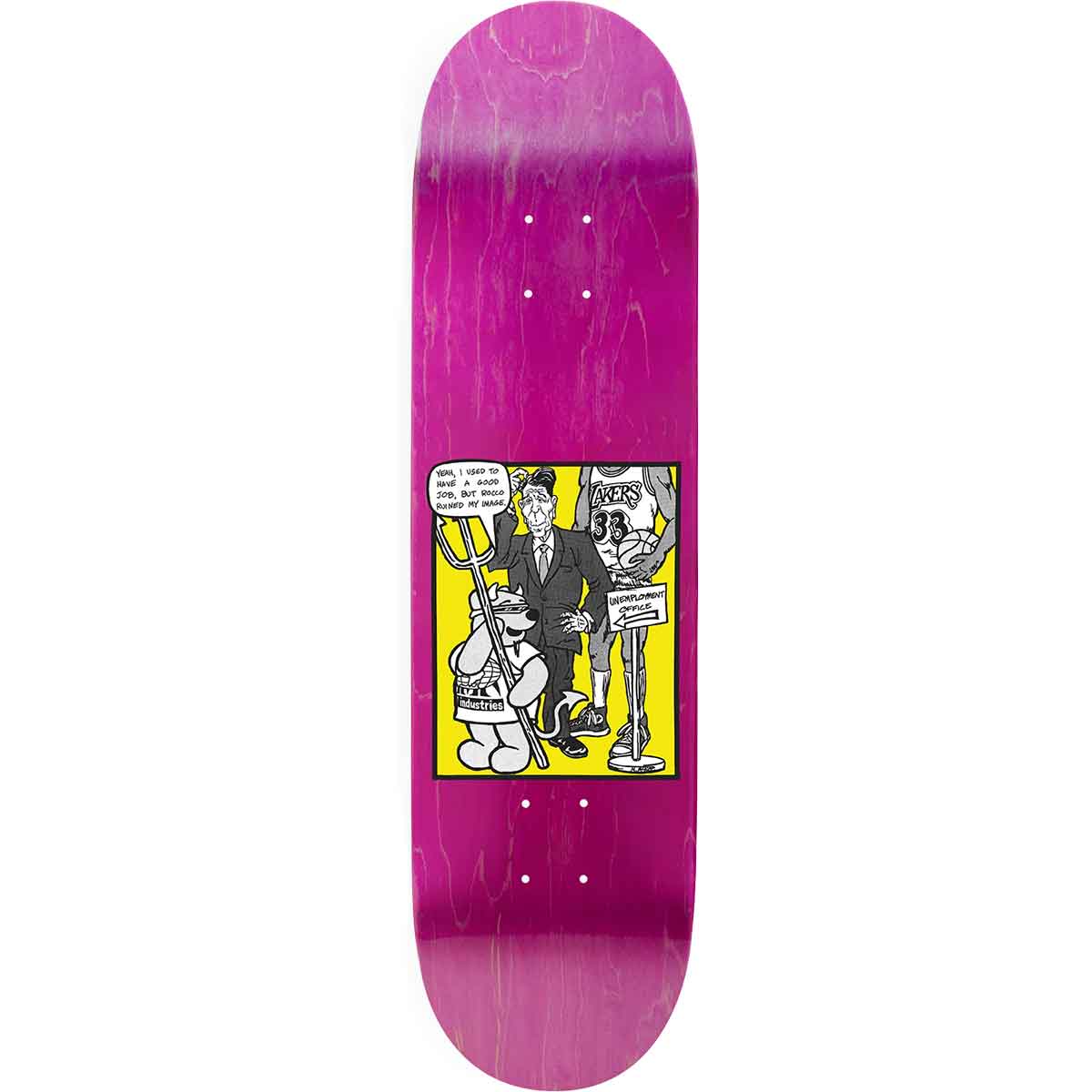 World Industries Rodney Mullen Bear Pop Skateboard Deck - Purple