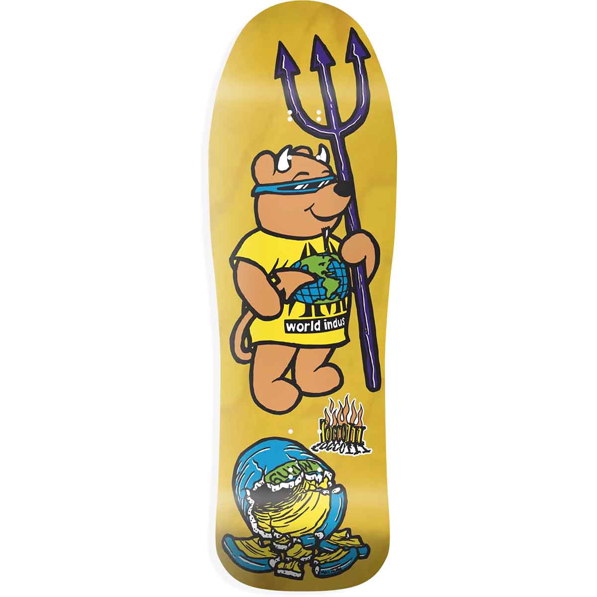World Industries Steve Rocco III Re-Issue Skateboard Deck - Yellow