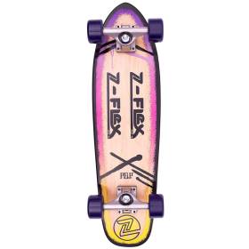 Z-Flex Pop Cruiser Complete Skateboard - Purple Fade 7.6x27