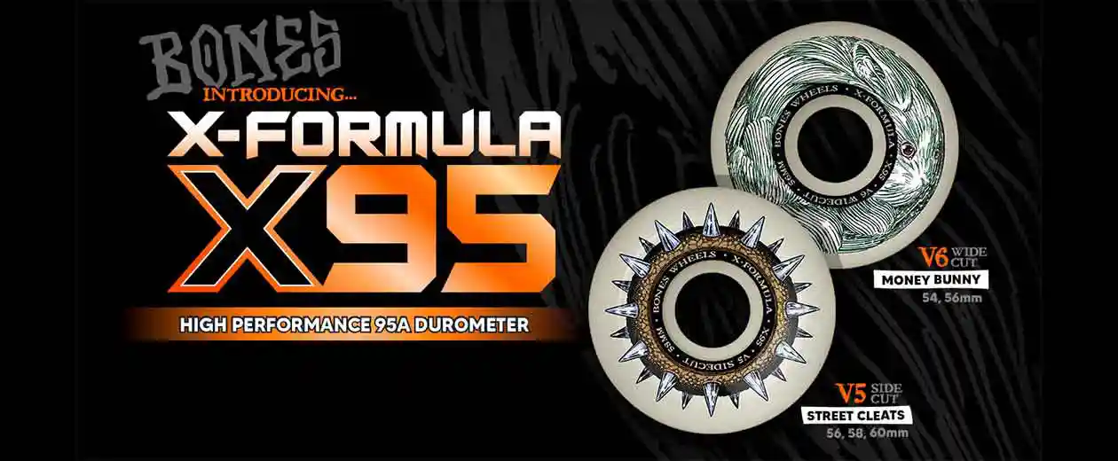 Bones Wheels 95a X-Formula Wheels