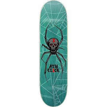 ATM Click Spider Skateboard Deck - Brown Stain 8.75x32 | SoCal