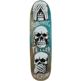 8.25x32 ATM Click New Evil Shaped Deck - Teal Stain