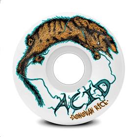 54mm 101a Acid Chemical Co Donovan Rice REM Formula Wheels - White