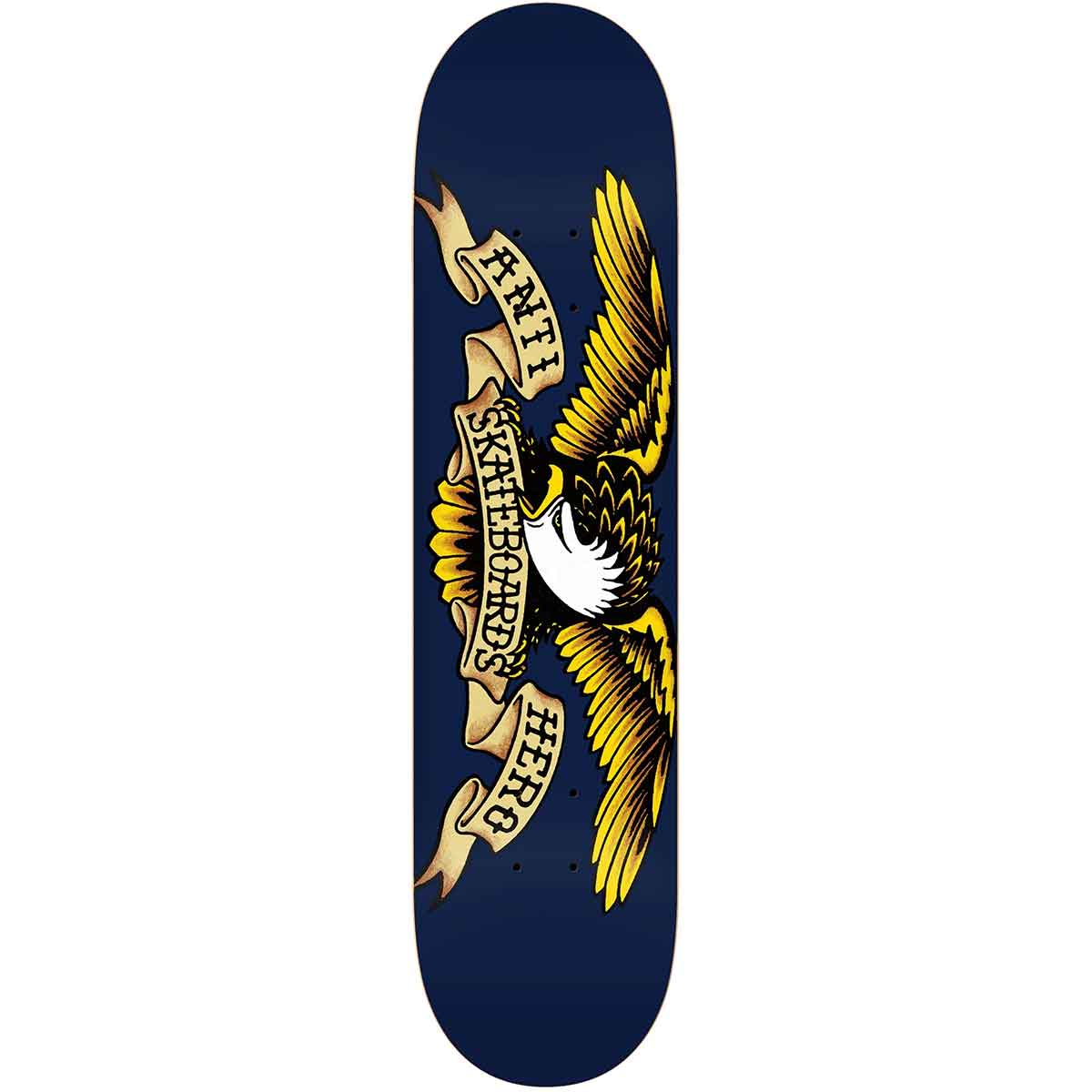 Antihero Classic Eagle Skateboard Deck - Navy Blue 8.5x31.85