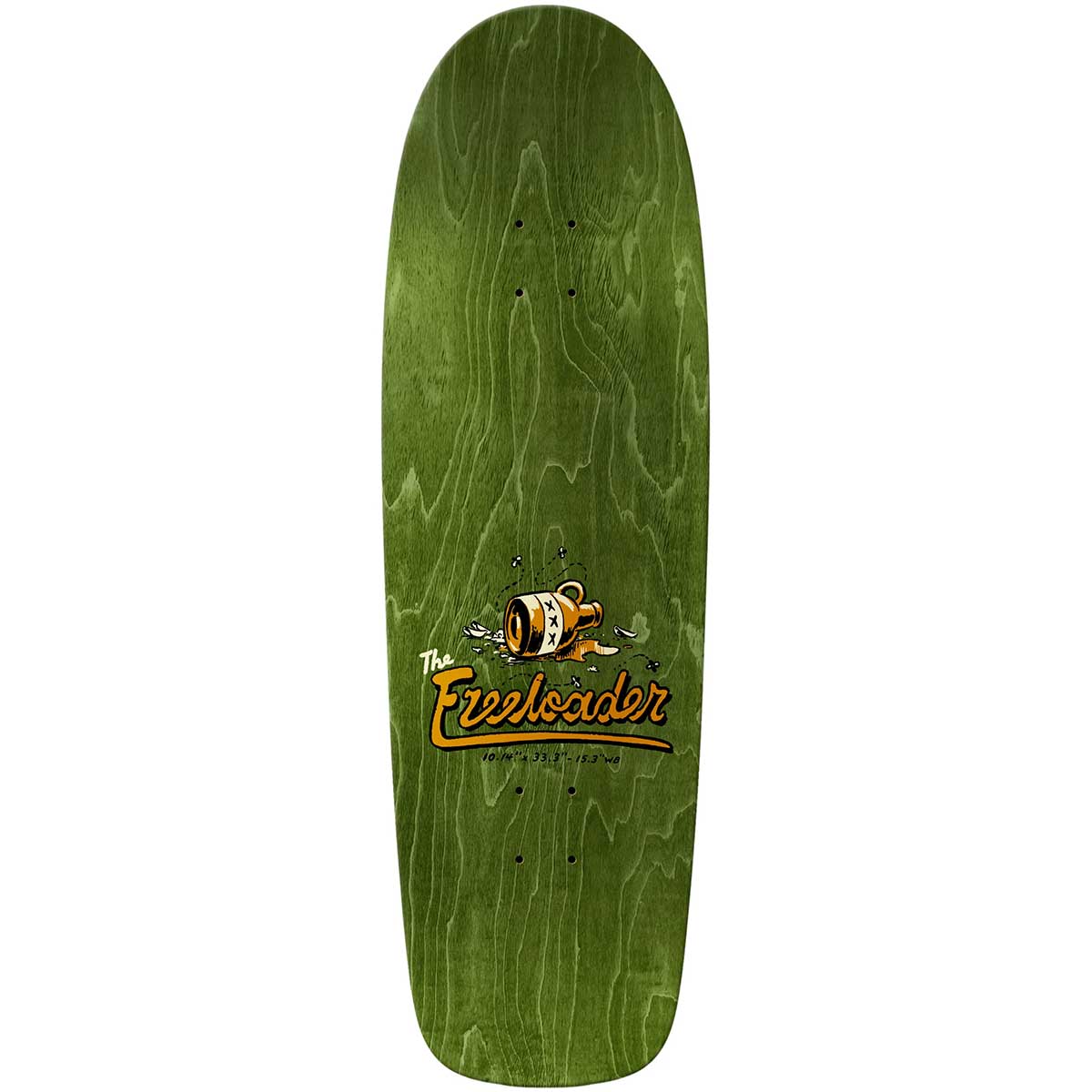 Antihero Jalopi Freeloader Shaped Skateboard Deck - Orange 10.14
