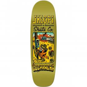 9.69x31.8 Antihero Jalopi La Cucaracha Shaped Deck - Pale Lime