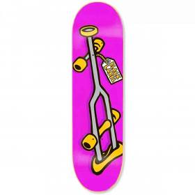 9x32.62 Black Label Crutch Deck - Pink Stain