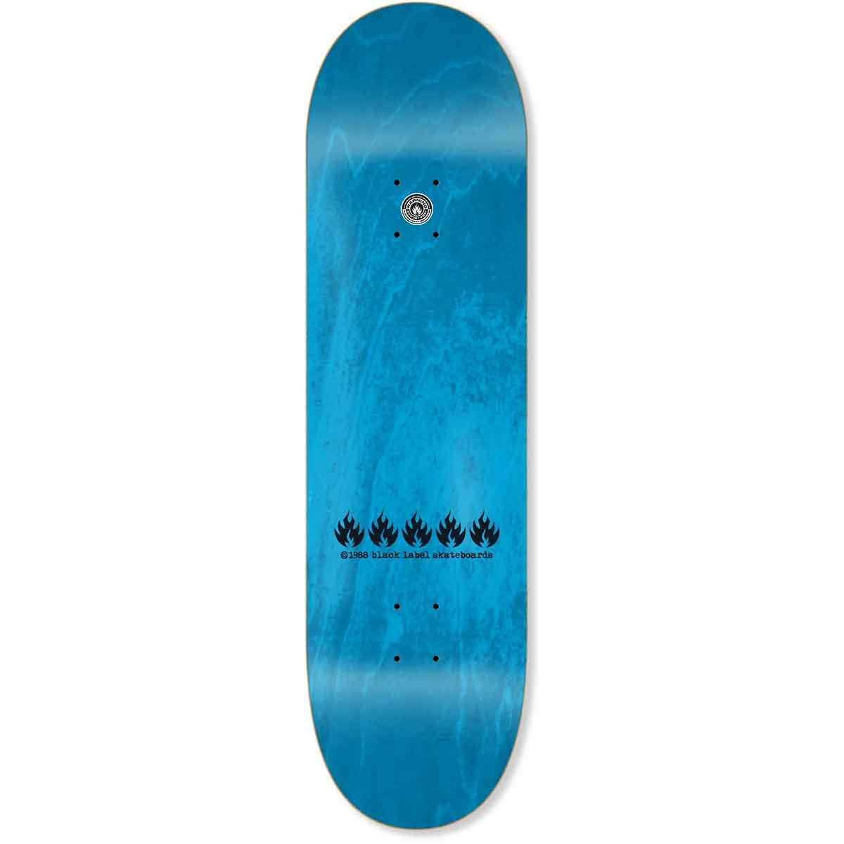 Black Label Jake Reuter Bad News Skateboard Deck - Blue Stain 8.75 