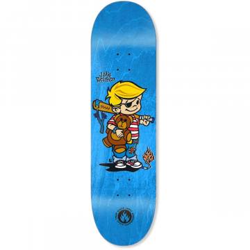 Poorhouse Shaped Skateboard Deck - Orange Stain 9.5x32 | SoCal