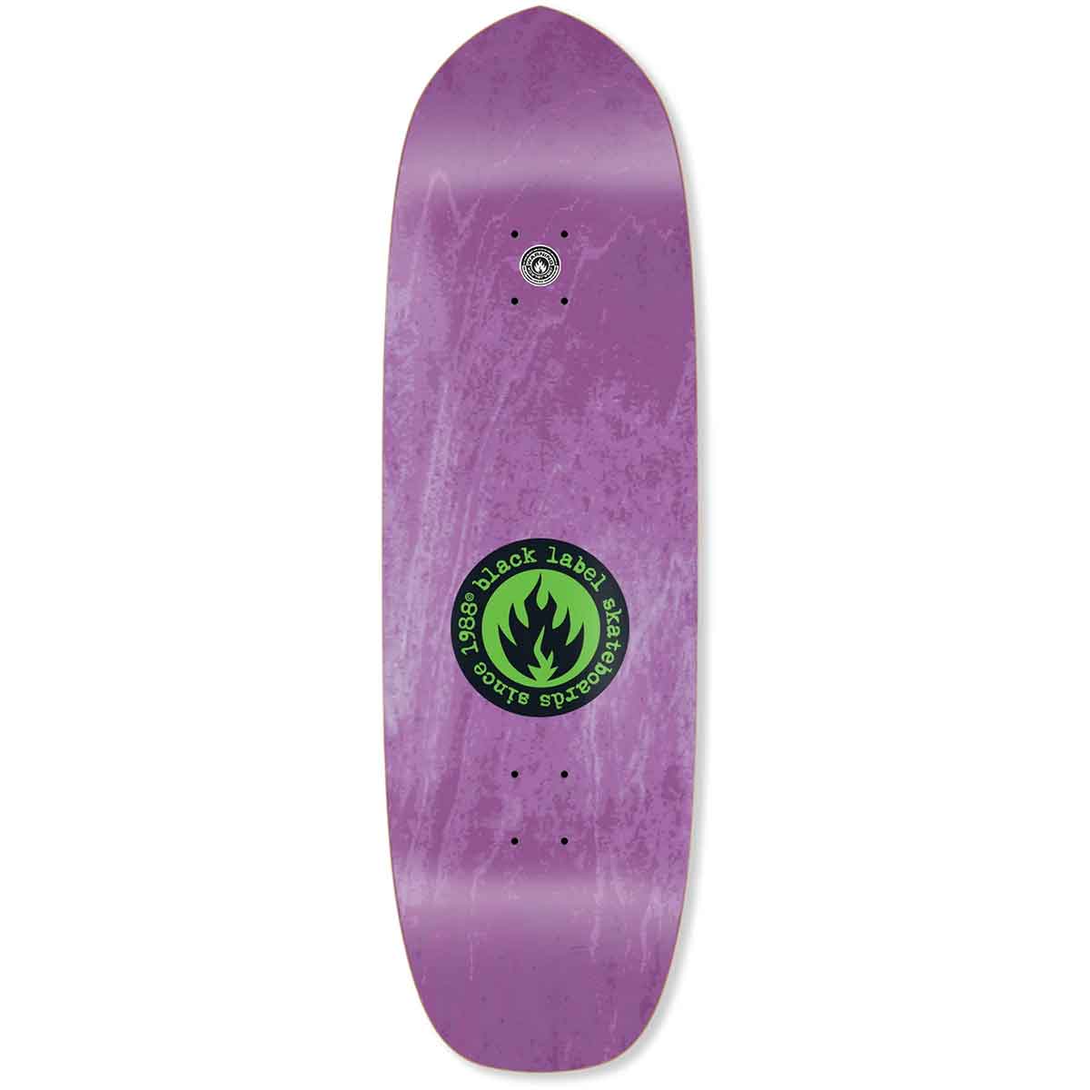 Black Label Jason Adams Curb Surfer Shaped Skateboard Deck