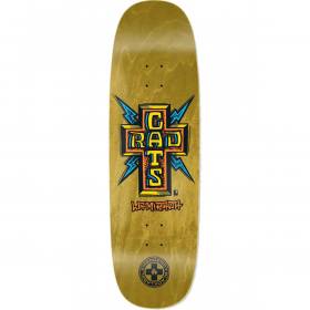 9.5x32.125 Black Label John Lucero La Mirada Rad Cats Tugboat Shaped Deck - Yellow Stain