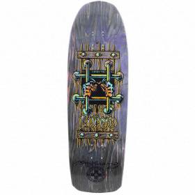 10x32.875 Black Label John Lucero OG Bars Cross Shaped Deck - Signed - Black Stain