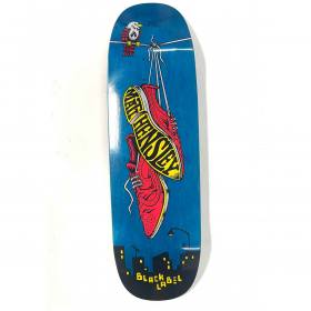 9.5x32.125 Black Label Matt Hensley Wing Tips Tugboat Shaped Deck - Blue Stain