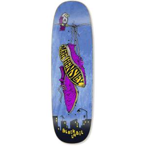 9.5x32.125 Black Label Matt Hensley Wing Tips Tugboat Shaped Deck - Blue Stain