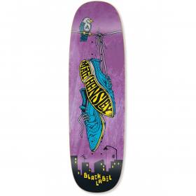 9.5x32.125 Black Label Matt Hensley Wing Tips Tugboat Shaped Deck - Purple Stain