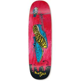 9.5x32.125 Black Label Matt Hensley Wing Tips Tugboat Shaped Deck - Red Stain