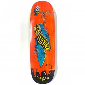 9.5x32.125 Black Label Matt Hensley Wing Tips Tugboat Shaped Deck - Orange Stain
