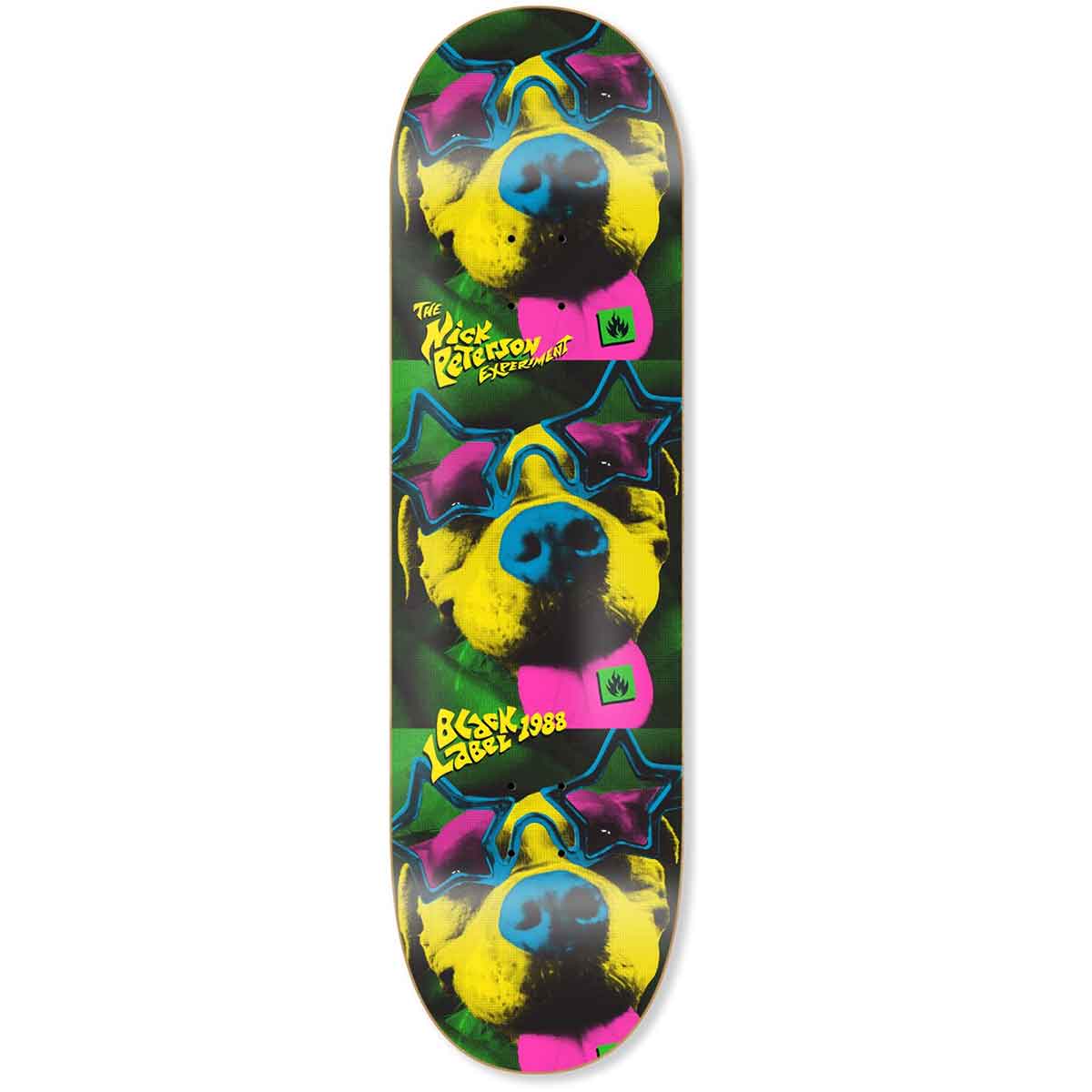 Black Label Nick Peterson Experiment Skateboard Deck - 8.5x32.38