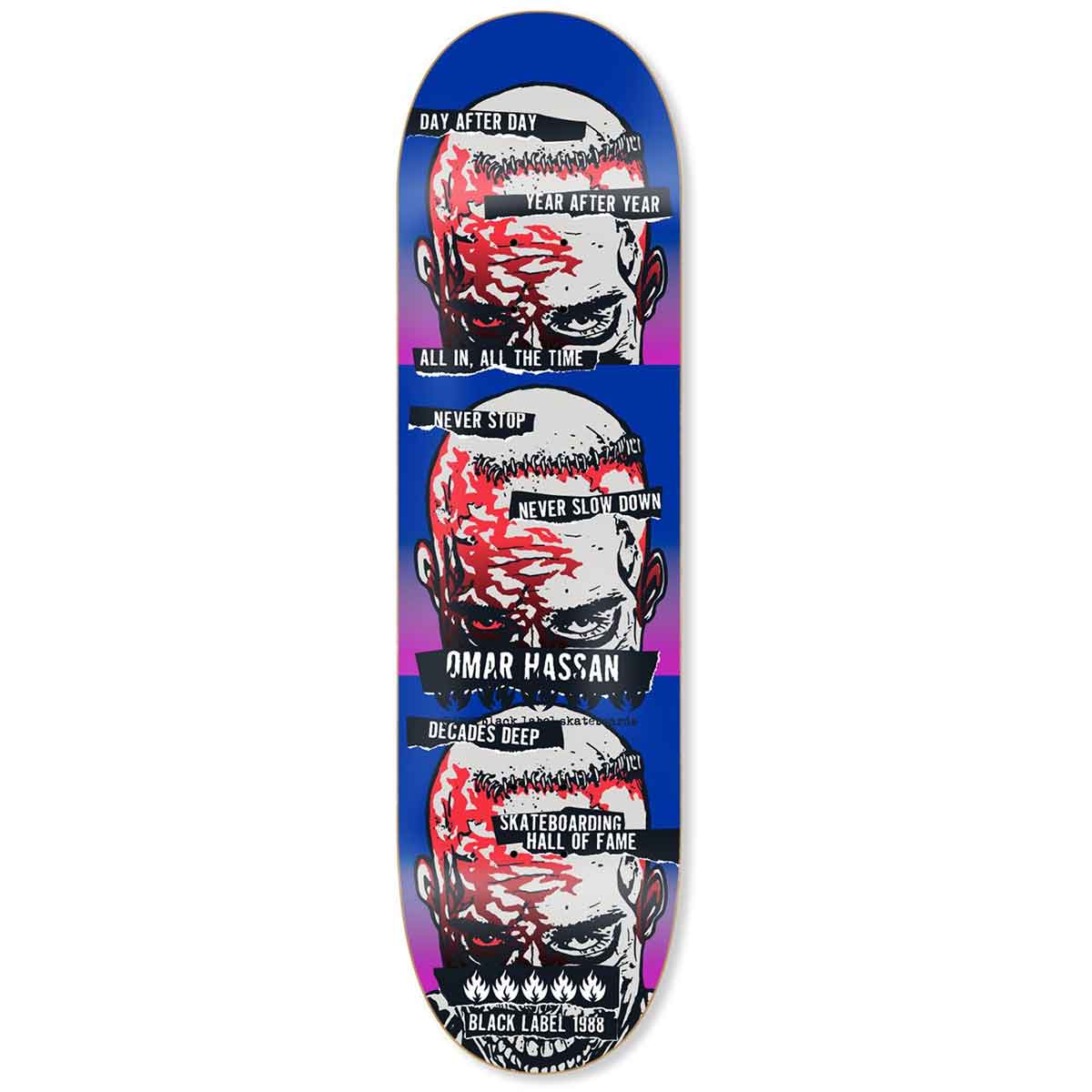 Black Label Omar Hassan 2026 Hall Of Fame Skateboard Deck - 9x32