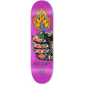 8.5x32.38 Black Label Omar Hassan Fire It Up Deck - Pink Stain