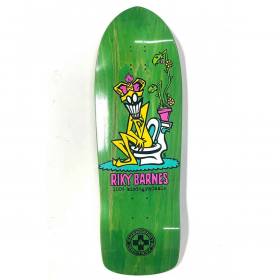 10.25x31.5 Black Label Riky Barnes Biodegradable Shaped Deck - Lime Stain