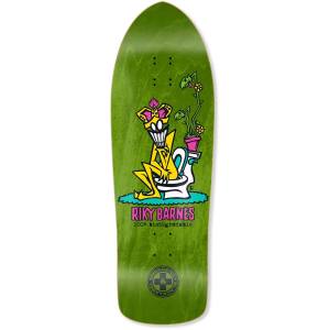 10.25x31.5 Black Label Riky Barnes Biodegradable Shaped Deck - Blue Stain