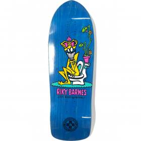 10.25x31.5 Black Label Riky Barnes Biodegradable Shaped Deck - Blue Stain