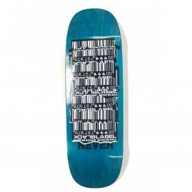 10x32.25 Black Label Shredded Barcode Jumbotron Shaped Deck - Blue Stain