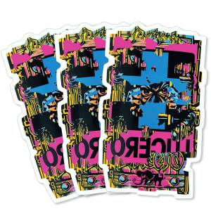 Black Label John Lucero Mash Up Vinyl Die-Cut Sticker - 3" x 5"