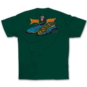 Black Label Matt Hensley Wingtips T-Shirt -Forest Green