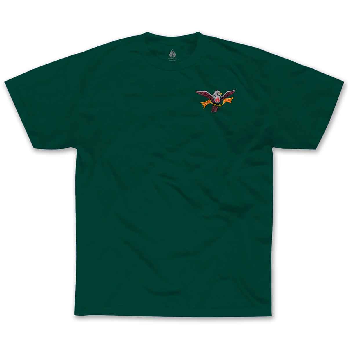 Black Label Skateboards Matt Hensley Wingtips T-Shirt -Forest