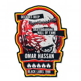 Black Label Omar Hassan Never Stop SHOF Vinyl Sticker - 3.25" x 4.25"