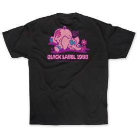Black Label Pink Elephant T-Shirt - Black