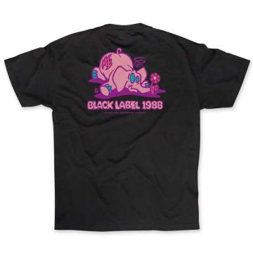 Black Label Skateboards Pink Elephant T-Shirt - Black | SoCal