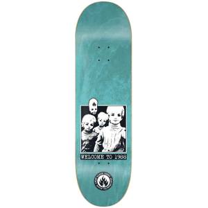 8.25x32.12 Black Label Welcome To 1988 Deck - Teal Stain