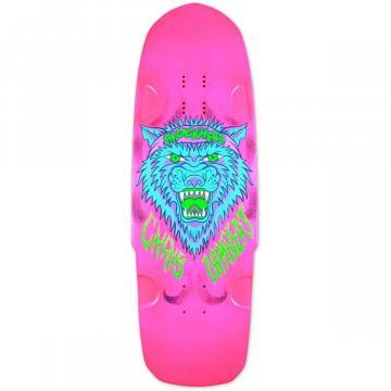 Blockhead Chris Lambert Wolf Pup Shaped Skateboard Deck - Pink