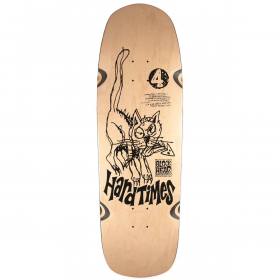 9.625x32.125 Blockhead Hard Times 4 Re-Issue Rider Deck - Natural/Black