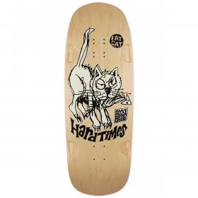 11x32.125 Blockhead Hard Times Fat Cat Shaped Deck - Natural/White