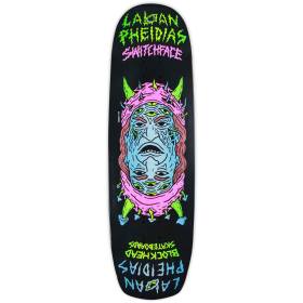 9x31.875 Blockhead Laban Switchface Modern Shaped Deck - Black Paint