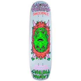 8.5x31.625 Blockhead Laban Switchface Modern Shaped Deck - White Smoke