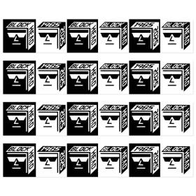 Blockhead 84 40th Anniversary 4 Sticker Pack