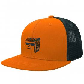 Blockhead 84 Mesh Trucker Hat - Orange/Black