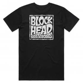 Blockhead Stacked Logo T-Shirt - Black
