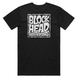 Blockhead Stacked Logo T-Shirt - Black