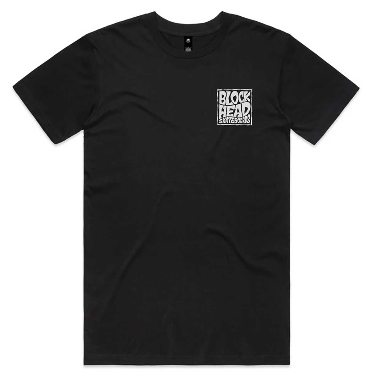 Blockhead Skateboards Stacked Logo T-Shirt - Black | SoCal Skateshop