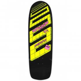9.125x30.125 Blockhead Streetstyle 1 40th Anniversary Re-Issue Rider Deck - Black Dip/Yellow