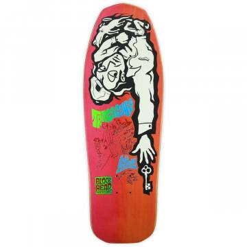 Blockhead Tragicomic Re-Issue Skateboard Deck - Magenta/Orange
