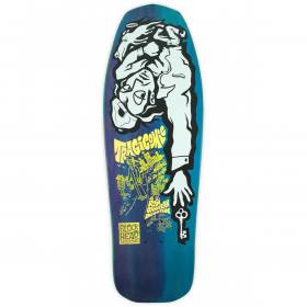 9.875x31.125 Blockhead Tragicomic Re-Issue Deck - Purple/Blue/Aqua Split Fade Stain
