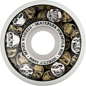 54mm 101a Bones SPF P5 Sidecut Wheels - White/Gold