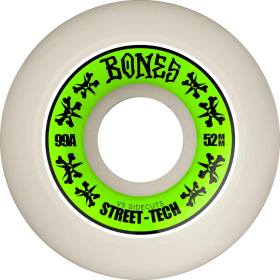 52mm 99a Bones STF Annuals V5 Sidecut Wheels - White/Green